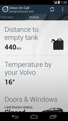 Fotografía - App Sur appel de Volvo à jour avec une nouvelle interface utilisateur Slick et de soutien pour Android Wear